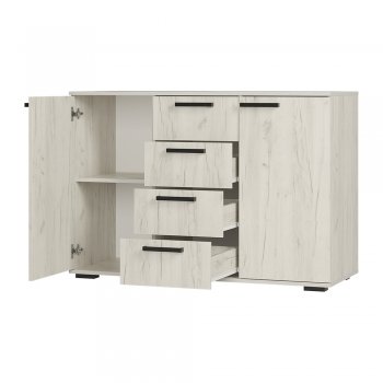 Комод Стандарт №2 NEW крафт белый  (БТС) в Кировграде - kirovgrad.mebel-e96.ru