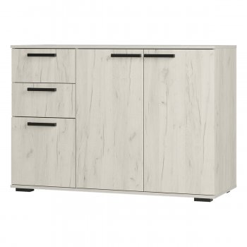 Комод Стандарт 3 NEW крафт белый (БТС) в Кировграде - kirovgrad.mebel-e96.ru