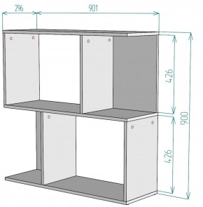 Стеллаж S35 (ДМ) в Кировграде - kirovgrad.mebel-e96.ru