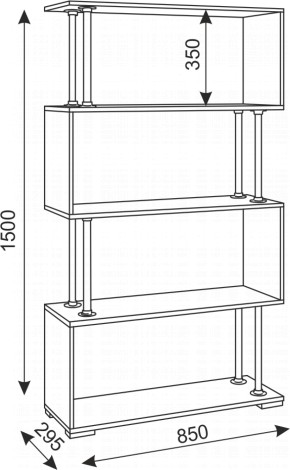 Стеллаж Зигзаг-2 (Риннер) в Кировграде - kirovgrad.mebel-e96.ru