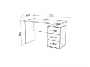 Стол компьютерный Лайт-2 (1200) в Кировграде - kirovgrad.mebel-e96.ru