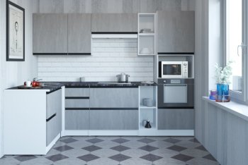 Кухонный гарнитур Сюита мега прайм 1500*2700 мм (Герда) в Кировграде - kirovgrad.mebel-e96.ru