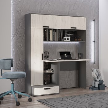 Стол компьютерный Техно графит/крафт  (БТС) в Кировграде - kirovgrad.mebel-e96.ru