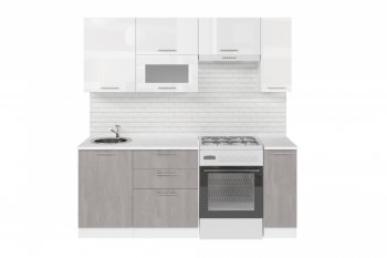 Кухонный гарнитур Терция ультра 2000 мм (Герда) в Кировграде - kirovgrad.mebel-e96.ru