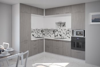 Кухонный гарнитур Терция гранд прайм 2100х2700 мм (Герда) в Кировграде - kirovgrad.mebel-e96.ru