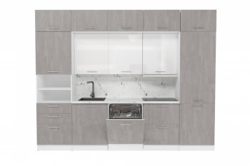 Кухонный гарнитур Терция экстра 5 3000 мм (Герда) в Кировграде - kirovgrad.mebel-e96.ru