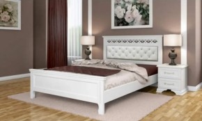 Тумба прикроватная 2ящ.  ГРАЦИЯ (лак) Белый / Белый (БМ) в Кировграде - kirovgrad.mebel-e96.ru