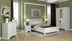 Тумба прикроватная 2ящ.  ГРАЦИЯ (лак) Белый / Белый (БМ) в Кировграде - kirovgrad.mebel-e96.ru