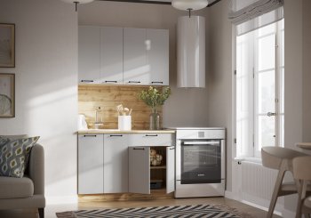 КУхонный гарнитур Валерия 1200 мм вотан/серый (Сурская) в Кировграде - kirovgrad.mebel-e96.ru