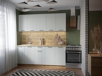 КУхонный гарнитур Валерия 2000 мм вотан/серый (Сурская) в Кировграде - kirovgrad.mebel-e96.ru