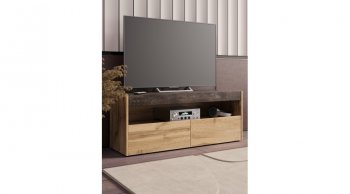 ТВ тумба Вегас Дуб Вотан/Ателье темн. (Лин) в Кировграде - kirovgrad.mebel-e96.ru