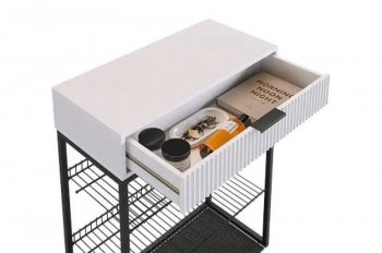 Обувница Вельвет (графит/графит матовый/черный муар) (Мебельсон) в Кировграде - kirovgrad.mebel-e96.ru