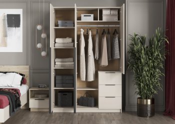 Шкаф 1350 мм Вентуро ШК-002 (Стиль) в Кировграде - kirovgrad.mebel-e96.ru