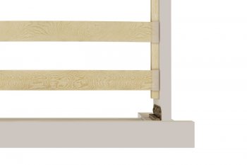 Кровать из массива Вероника-1 Льняной (БМ) в Кировграде - kirovgrad.mebel-e96.ru