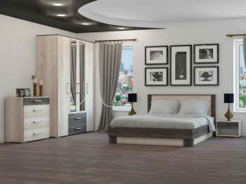 Кровать двуспальная Версаль-1 (Росток) в Кировграде - kirovgrad.mebel-e96.ru
