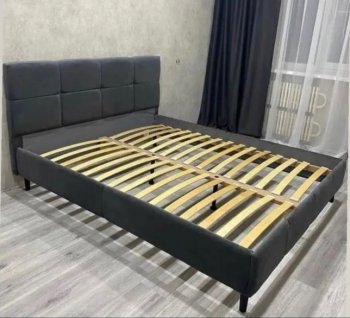 Кровать Ханна холодный серый (БМ) в Кировграде - kirovgrad.mebel-e96.ru