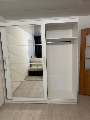 Шкаф-купе Крафт-6 белый ясень 2000 мм (БТС) в Кировграде - kirovgrad.mebel-e96.ru